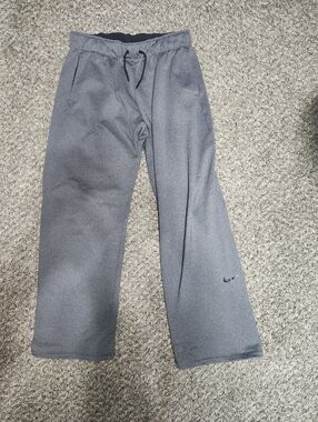Nike Gray Drawstring Fleece Joggers